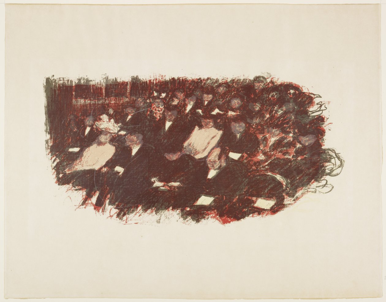 Au Theatre, c. 1897-1898 (publicado em 1899) de Pierre Bonnard