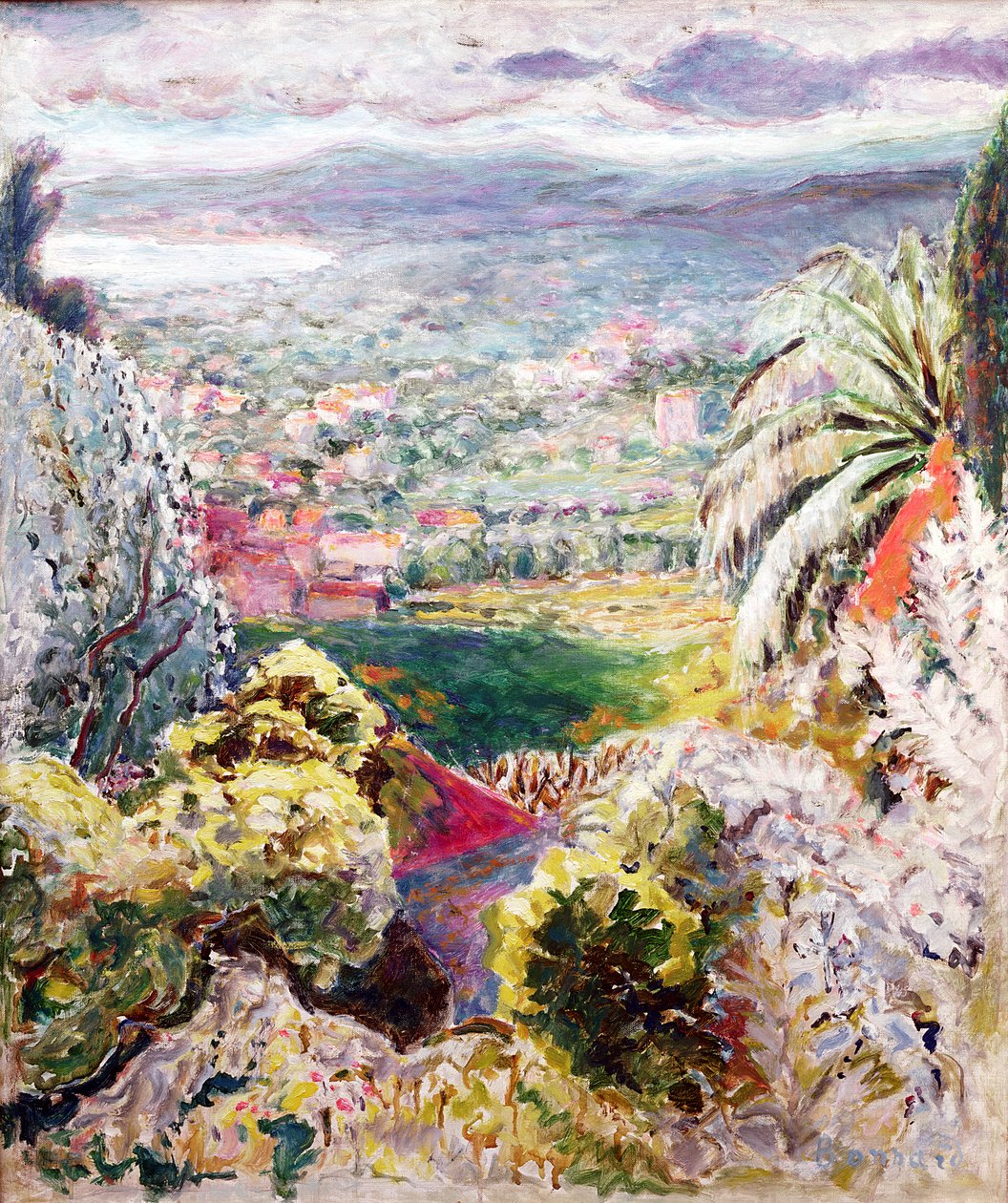 Baía de Cannes, c.1937 de Pierre Bonnard