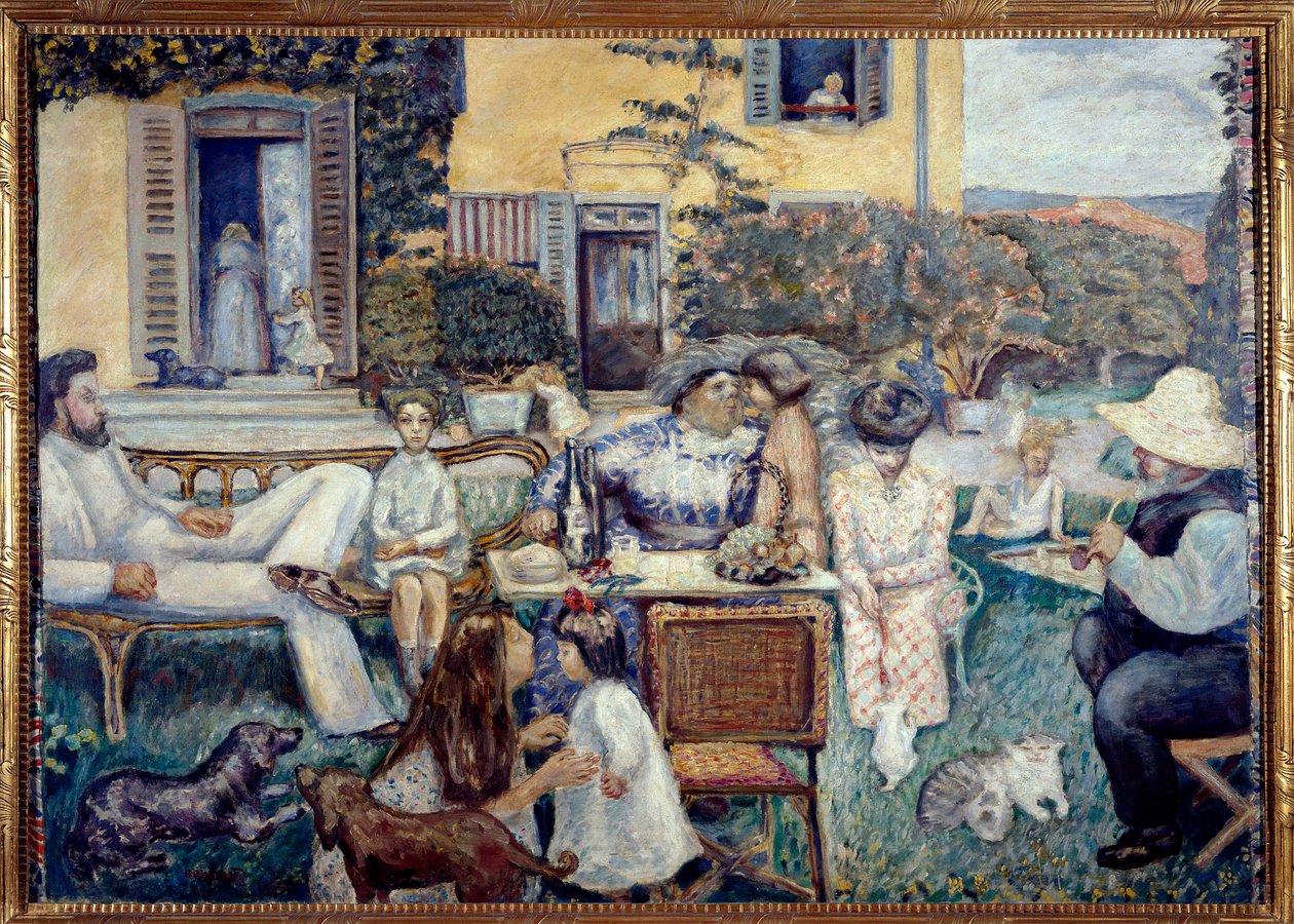 Tarde burguesa ou a família Terrace, 1900 de Pierre Bonnard