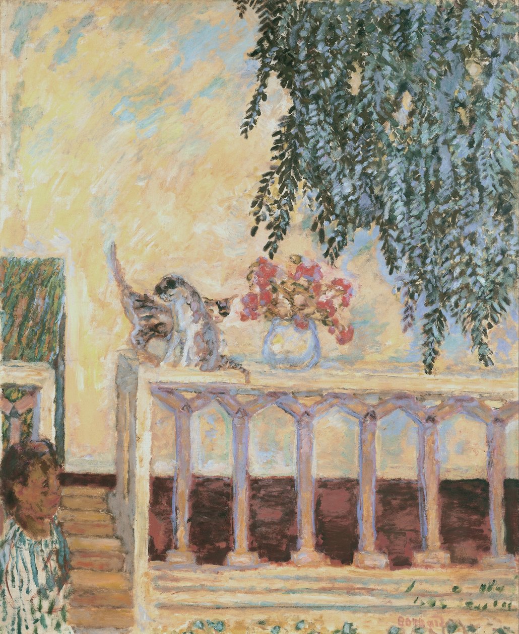 Gatos na grade de Pierre Bonnard