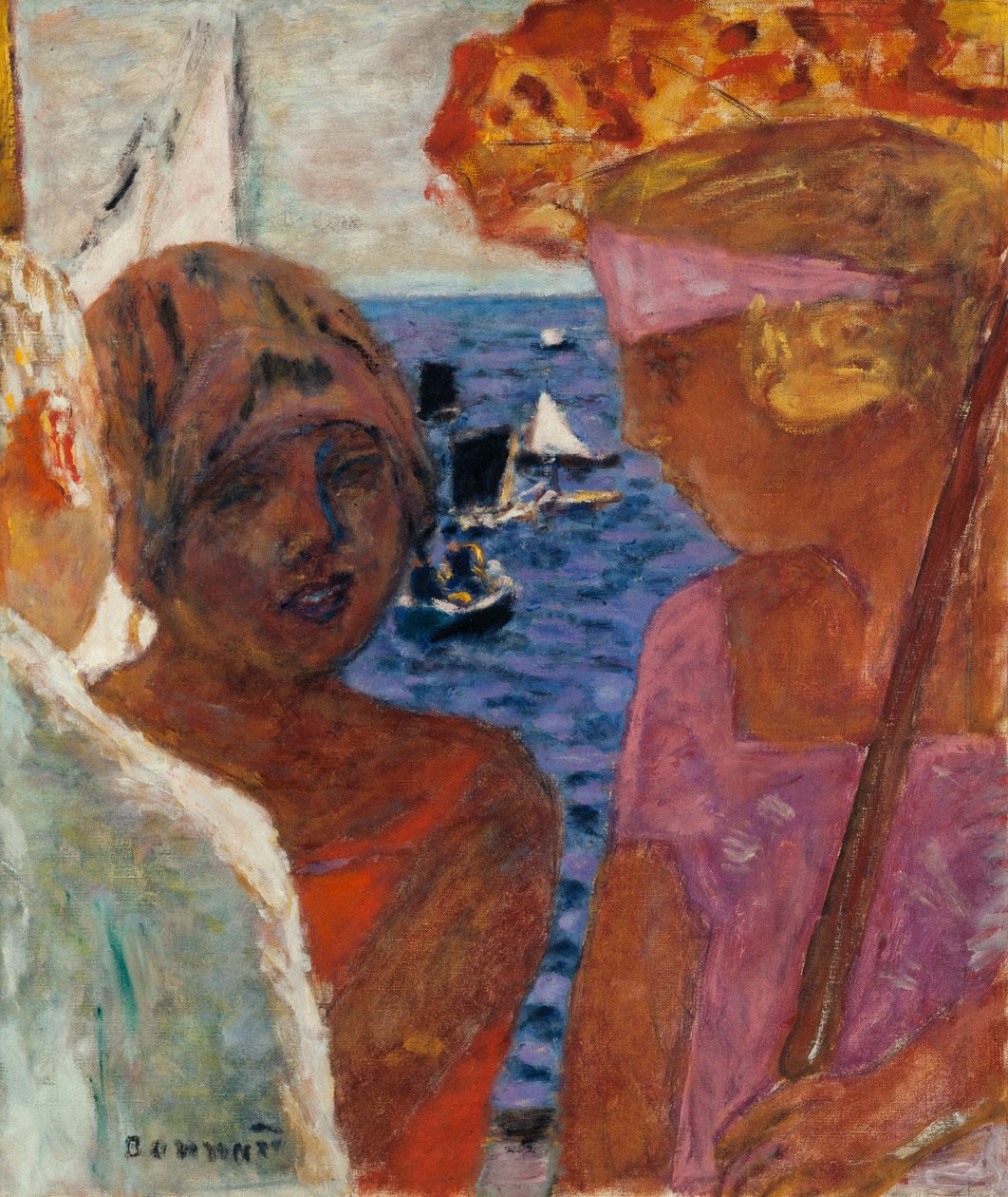 Conversa em Arcachon, 1926-1930. de Pierre Bonnard