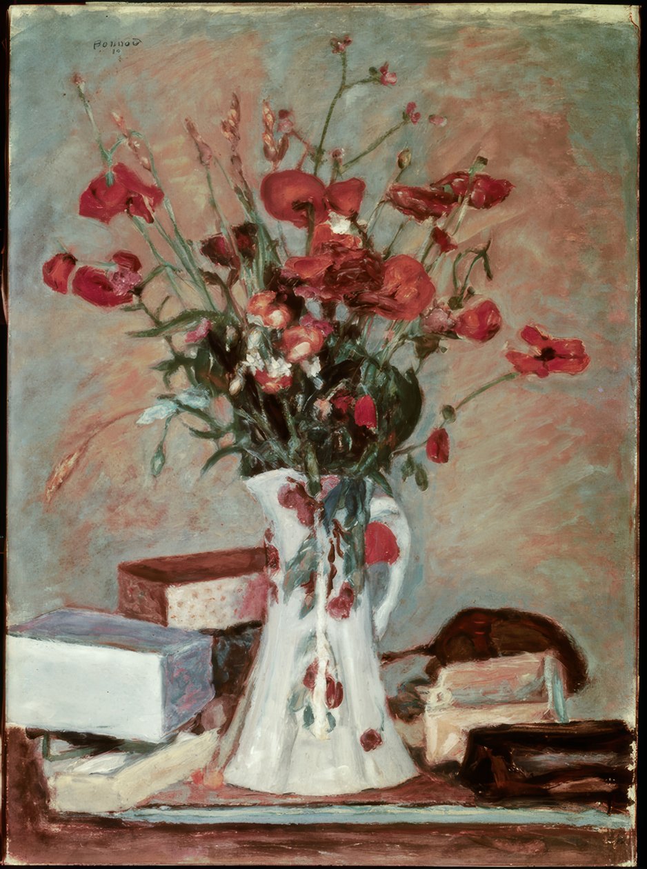 Papoilas e gramíneas de Pierre Bonnard