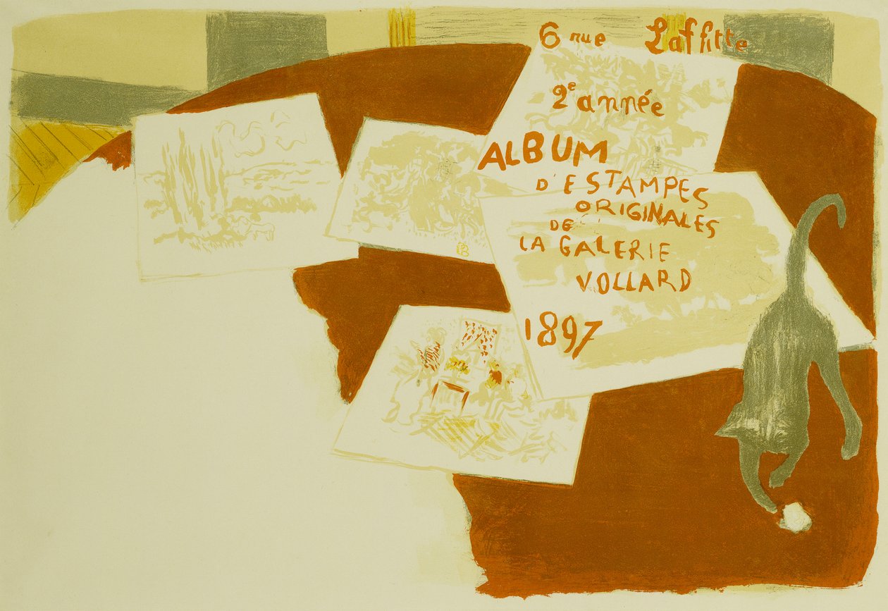 Capa para &39;O Álbum de Impressões Originais da Galeria Vollard&39;; &39;Album d&39;Estampes Originales de la Galerie Vollard&39; de Pierre Bonnard