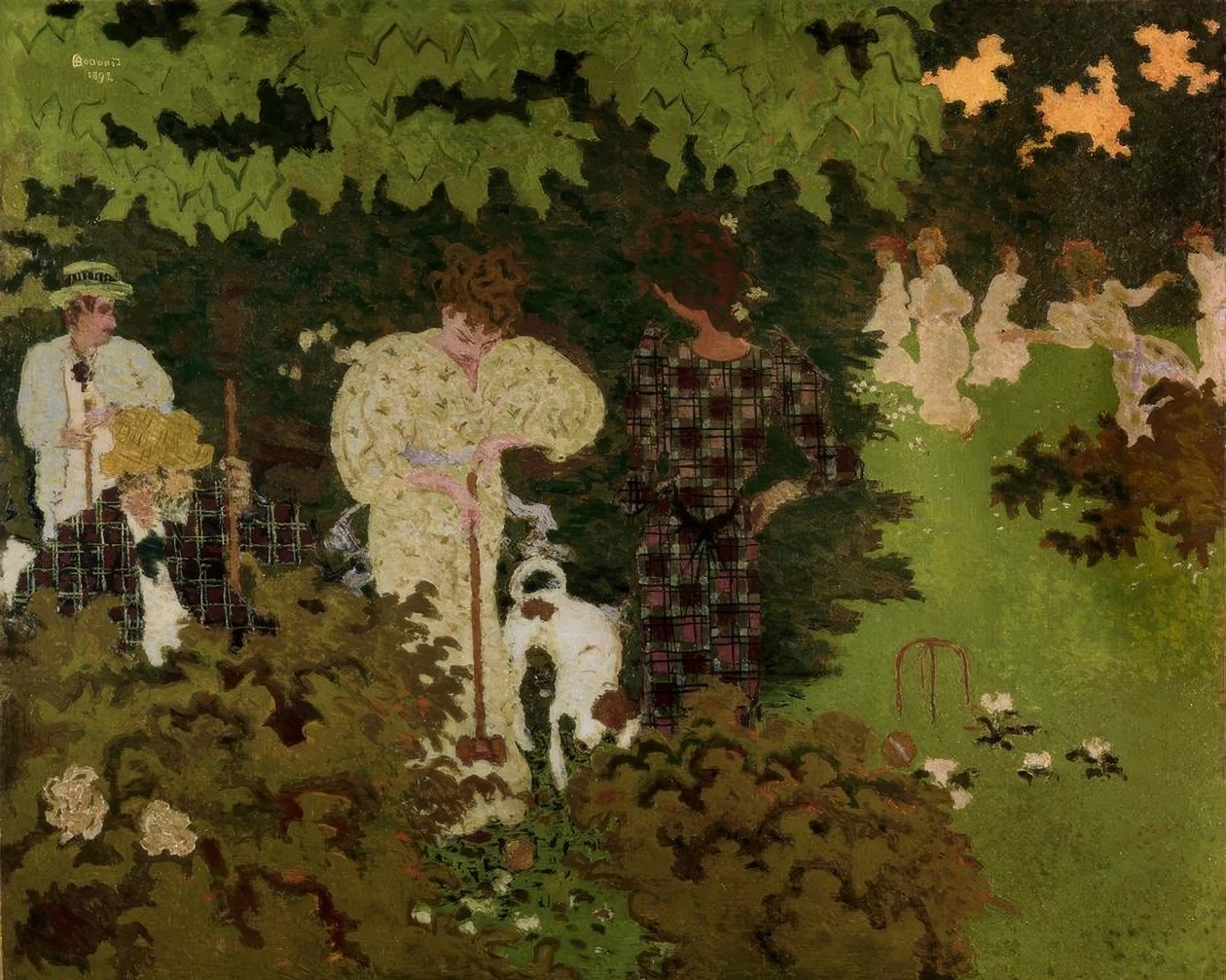 Crepúsculo ou a festa do croquet de Pierre Bonnard