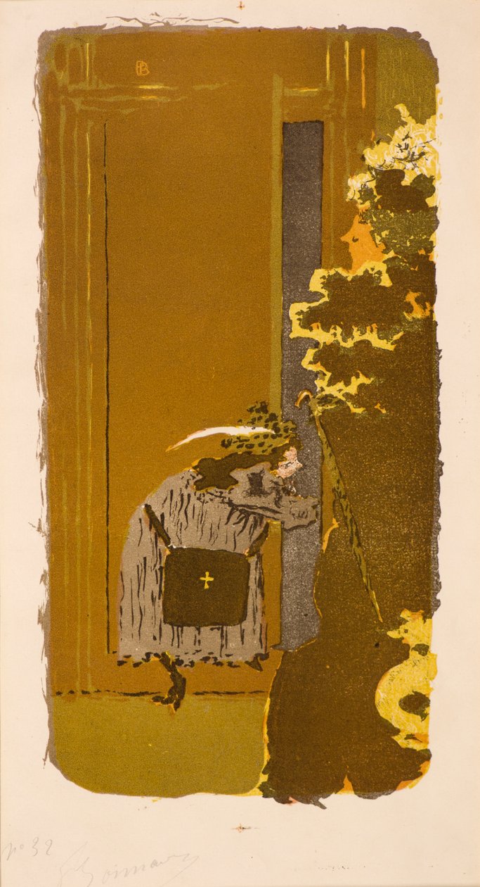 Dans la Rue, século XX (litografia) de Pierre Bonnard