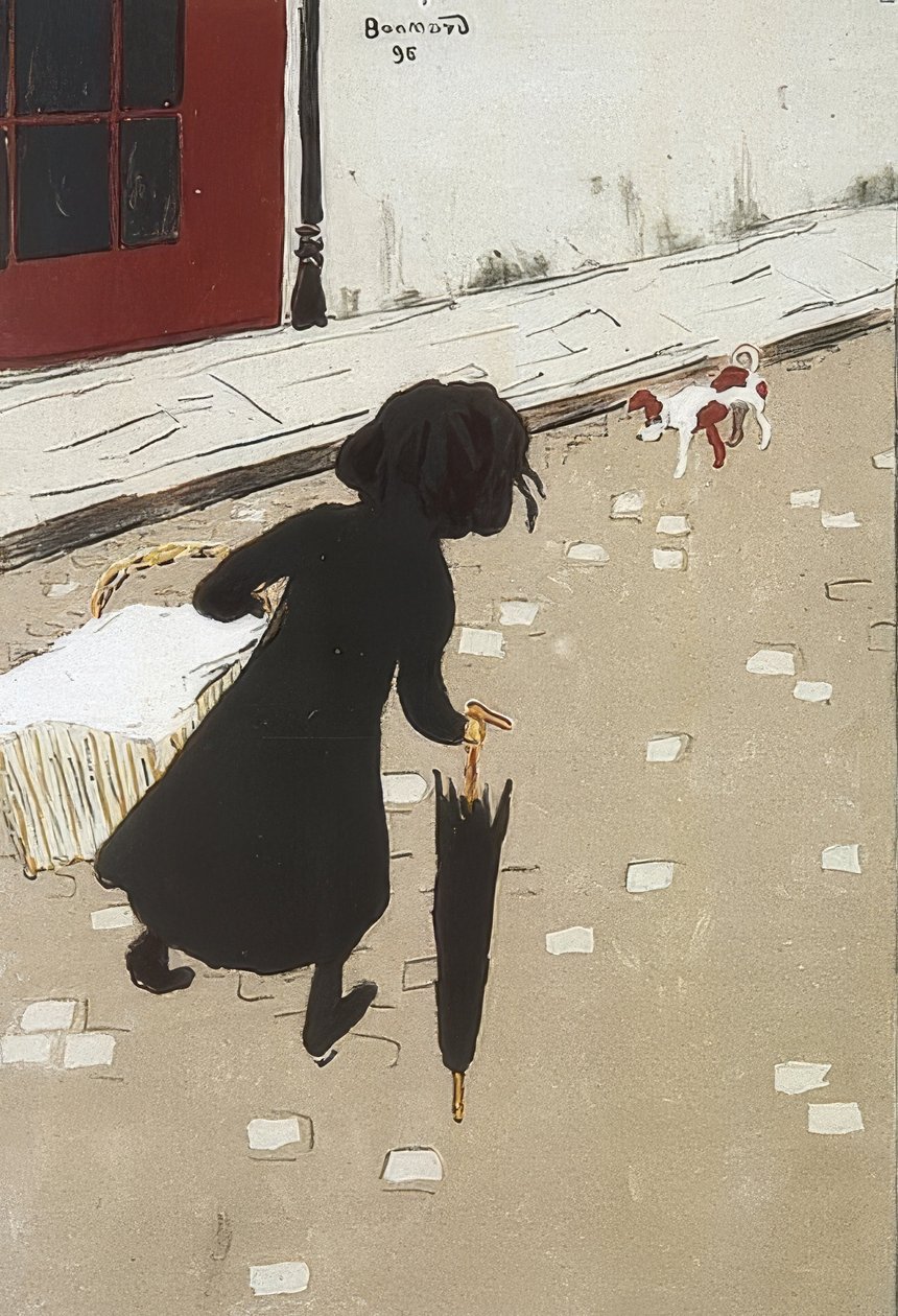 A pequena lavadeira. 1896 de Pierre Bonnard