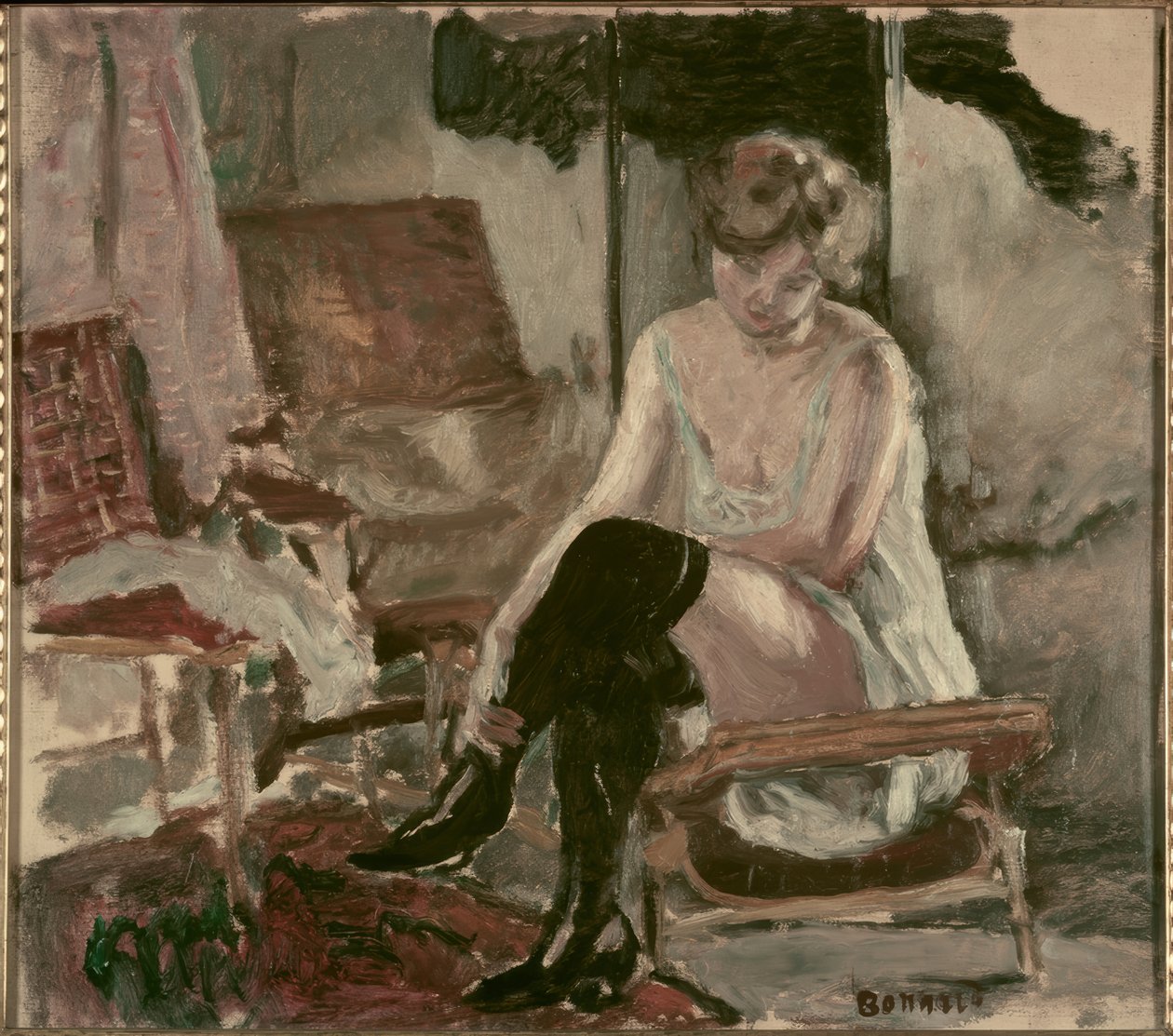 Estudo de jovem em sua chaiselongue de Pierre Bonnard