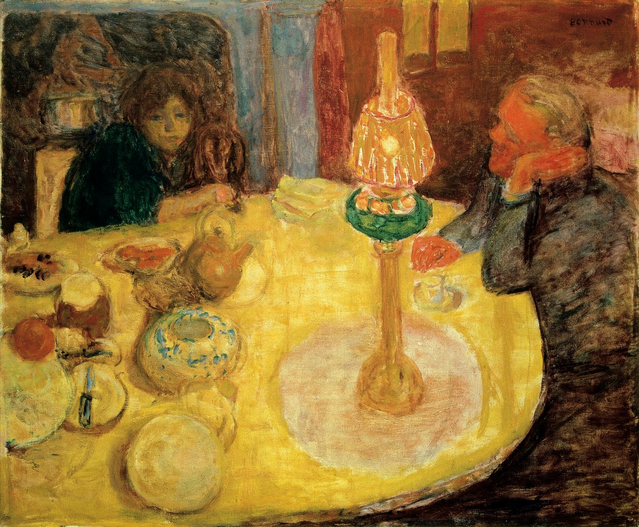 Noite debaixo da lâmpada de Pierre Bonnard