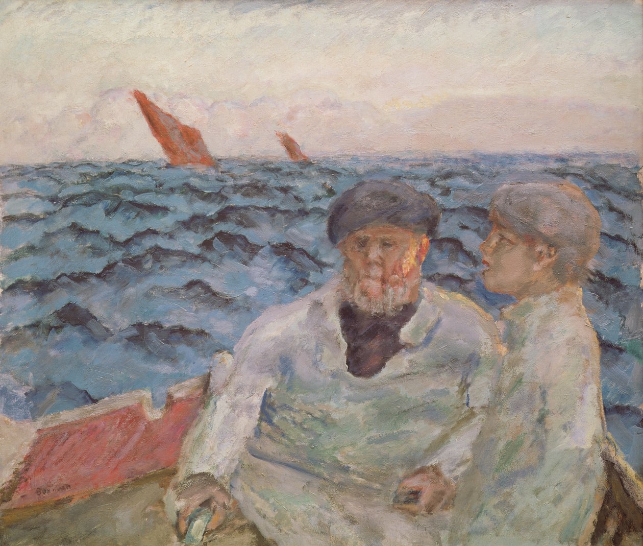 Pescadores na Bretanha, 1907 de Pierre Bonnard