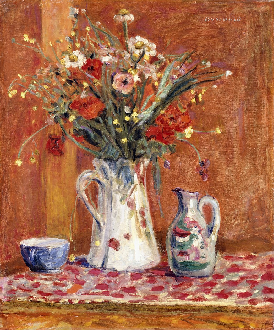 Flores com Cerâmica de Pierre Bonnard