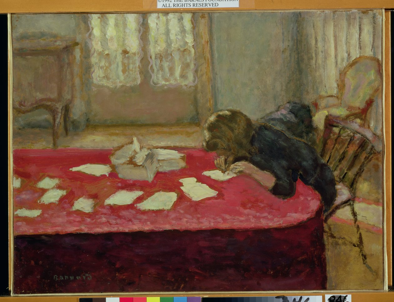 Escrita de Menina de Pierre Bonnard