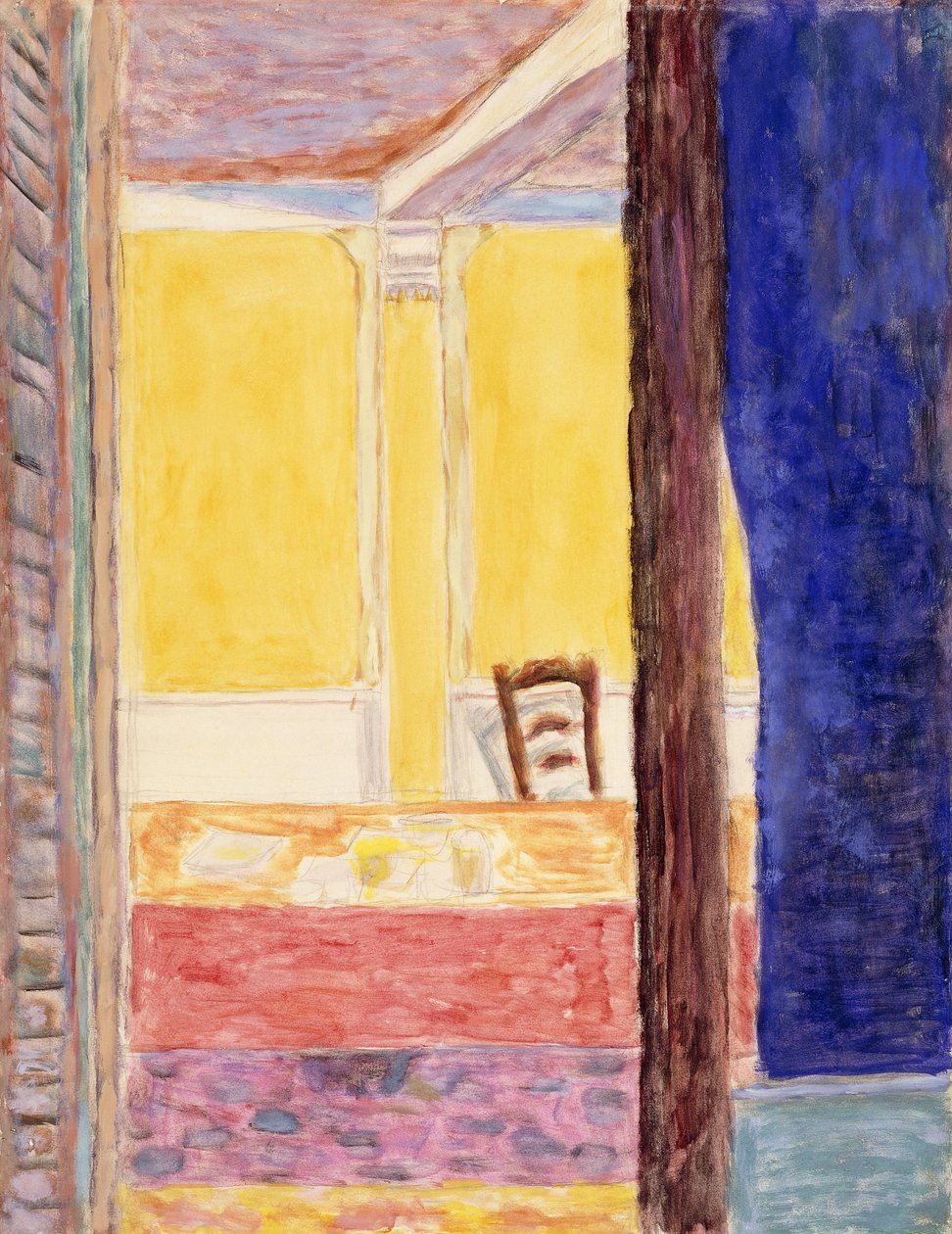 Casa do Pintor perto de Cannet; Interior da Casa do Pintor em Le Cannet de Pierre Bonnard