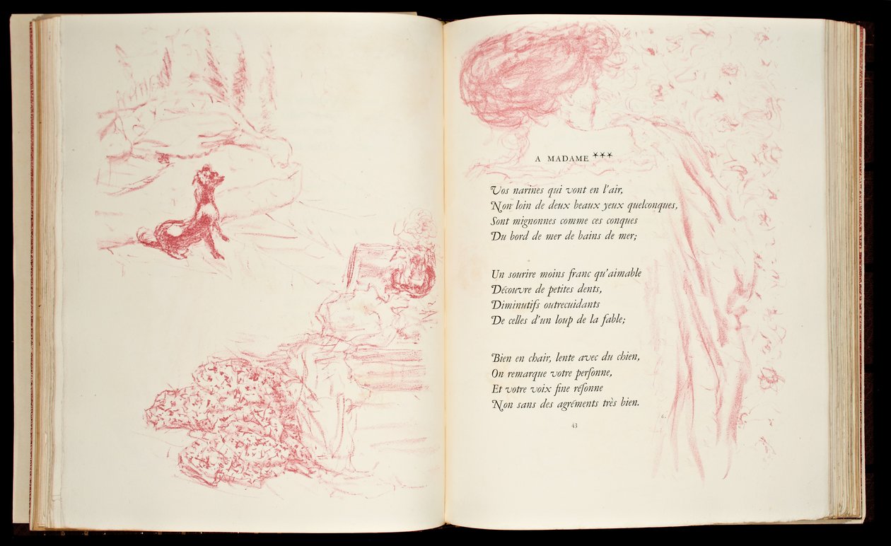 Ilustração de &39;Parallelement&39; por Paul Verlaine de Pierre Bonnard