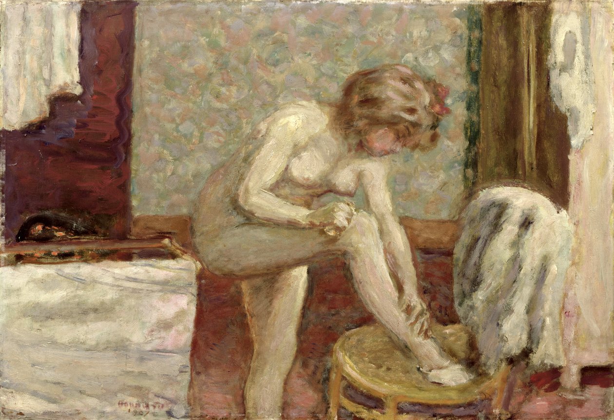 No banheiro, 1907 de Pierre Bonnard
