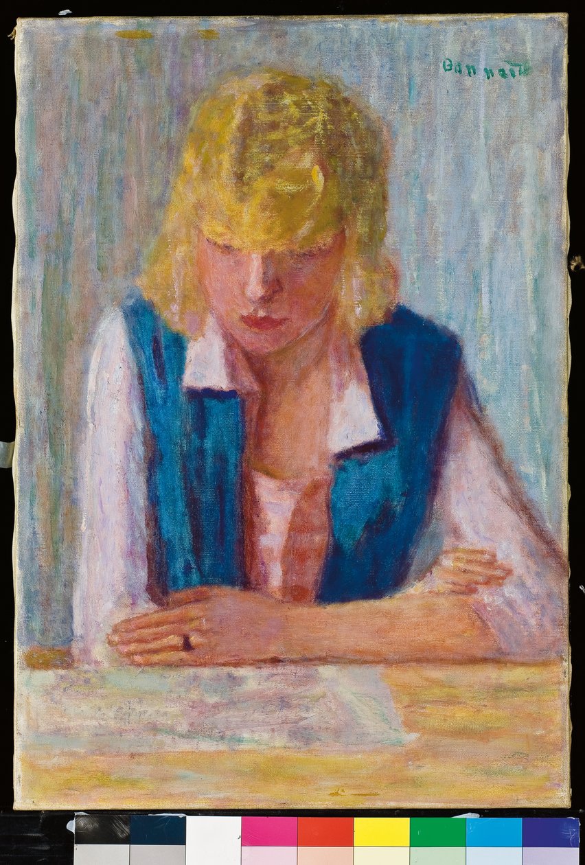 A loira de colete azul de Pierre Bonnard