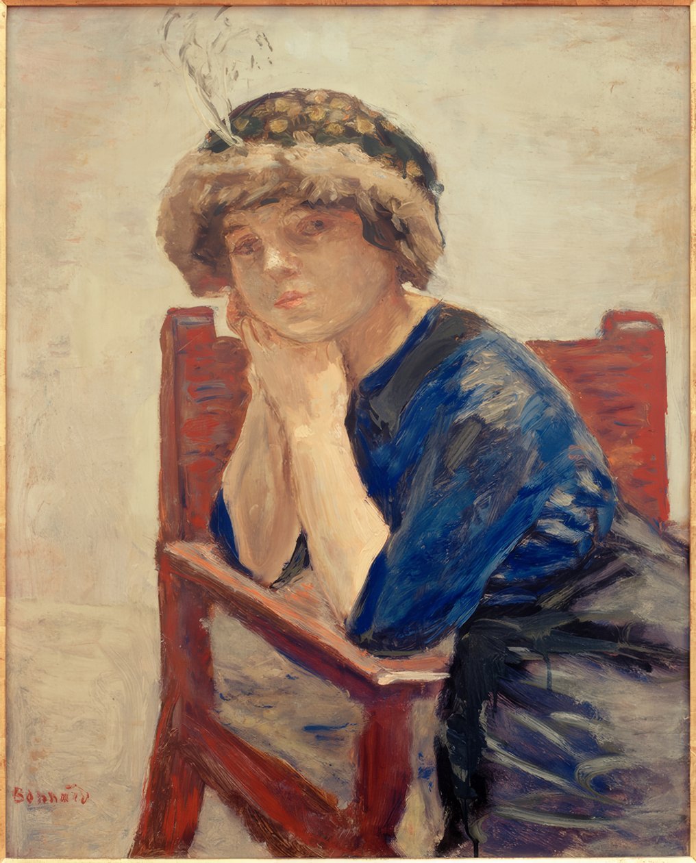 A mulher tem a garça de Pierre Bonnard