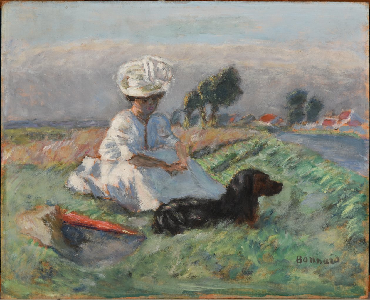 A mulher com o cão de Pierre Bonnard