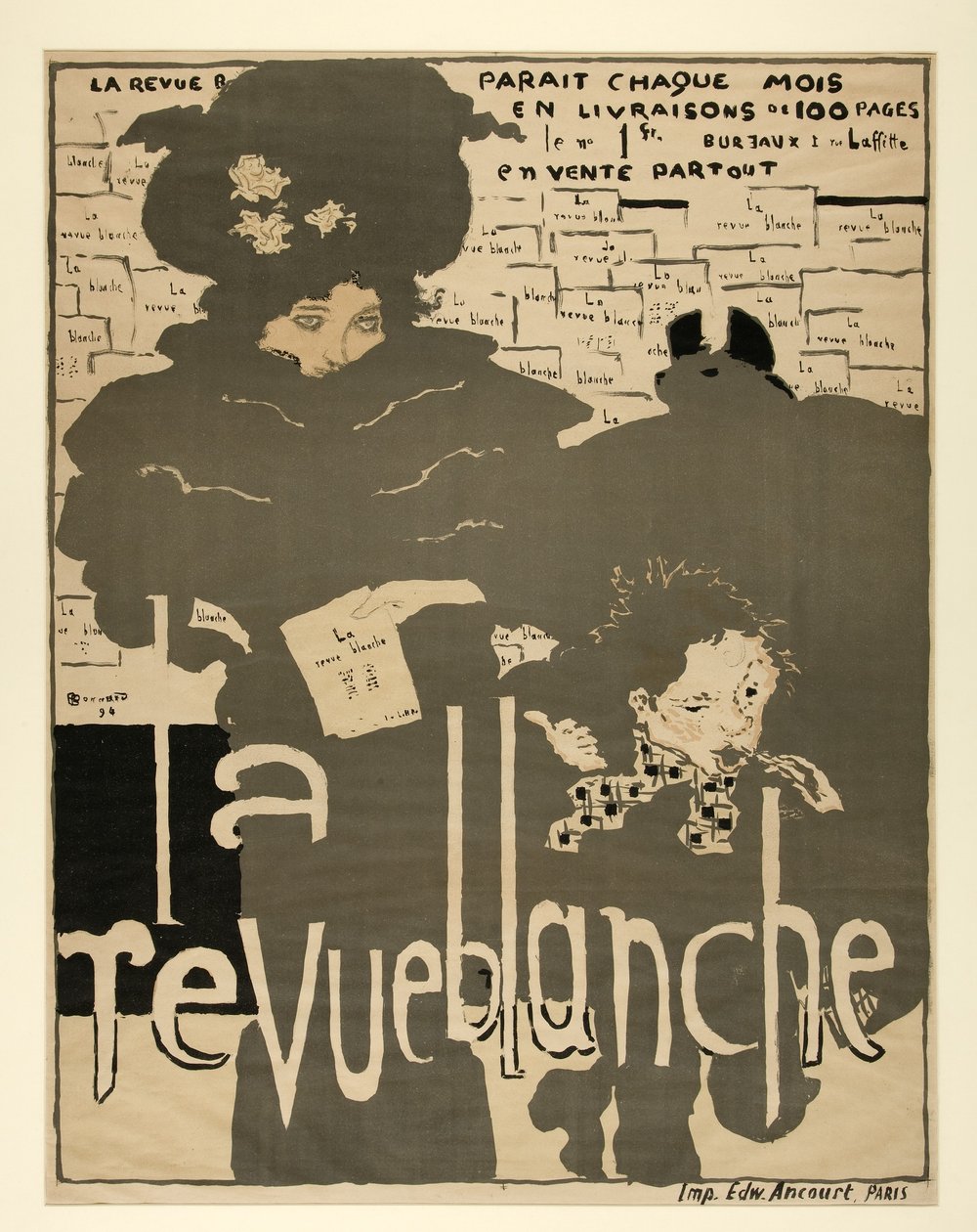 La Revue Blanche, pub. 1894 (cor litho) de Pierre Bonnard