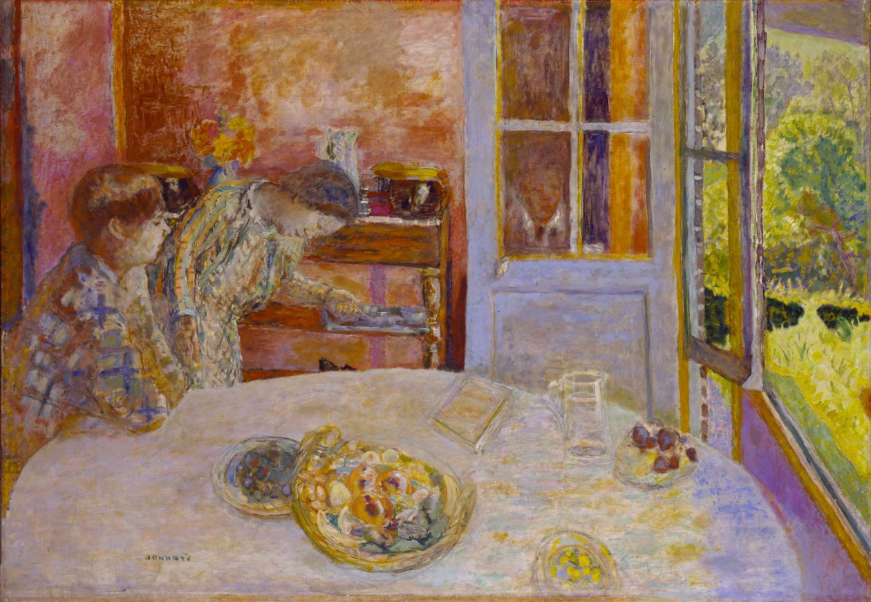 A sala de jantar, Vernon, c. 1925. de Pierre Bonnard