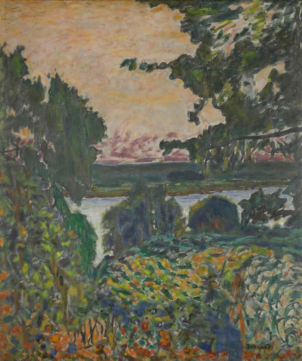 O Sena em Vernon, 1915. de Pierre Bonnard