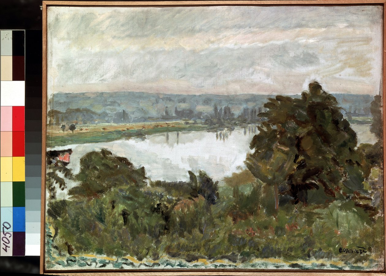 "O Sena perto de Vernon" (La Seine pres de Vernon) Pintura de Pierre Bonnard (1867-1947) 1911 Dim. 41x52 cm Museu Hermitage, São Petersburgo (São Petersburgo) de Pierre Bonnard