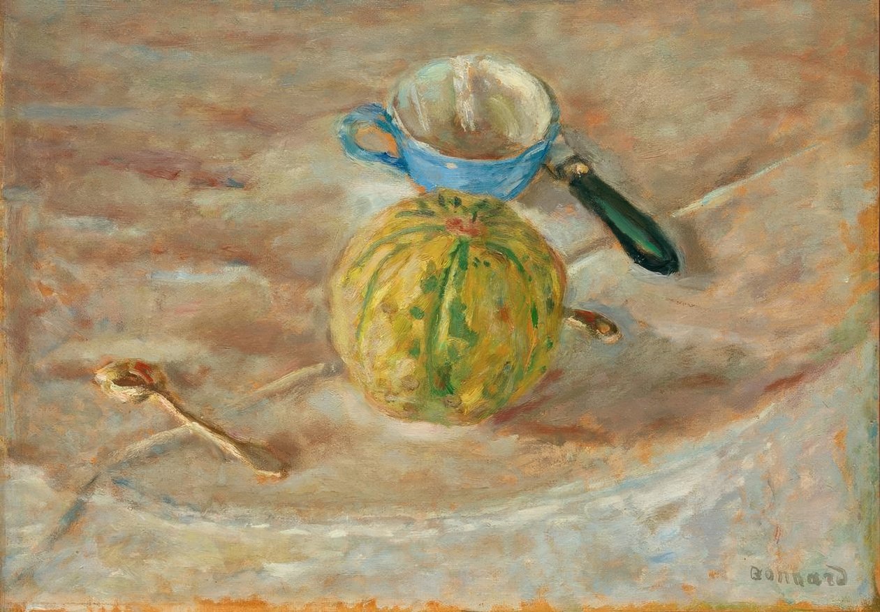 O copo azul de Pierre Bonnard