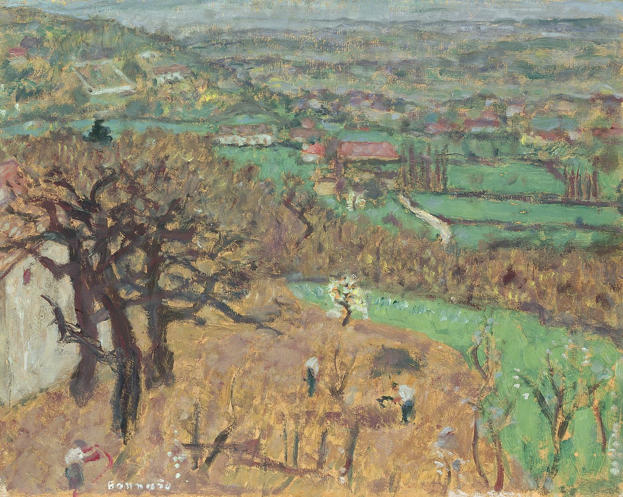 Paisagem em Dauphine, c.1899 de Pierre Bonnard