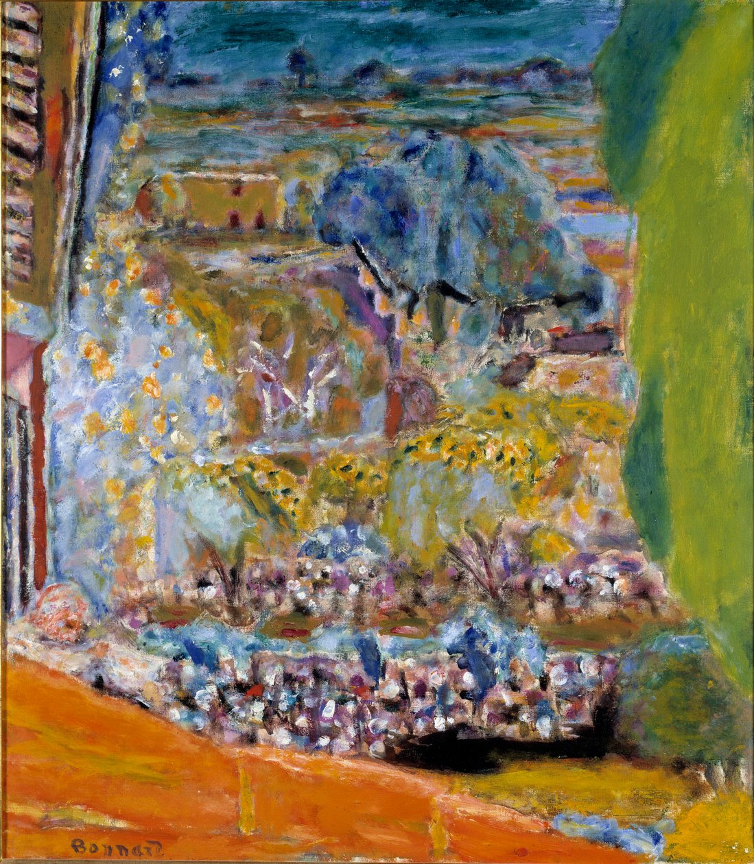 Paisagem do Red Roof Cannet de Pierre Bonnard