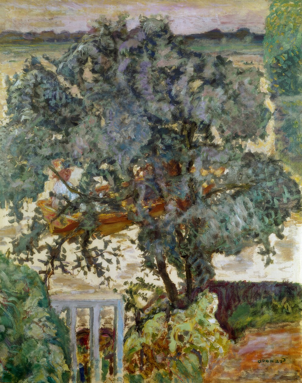 A árvore perto do rio de Pierre Bonnard