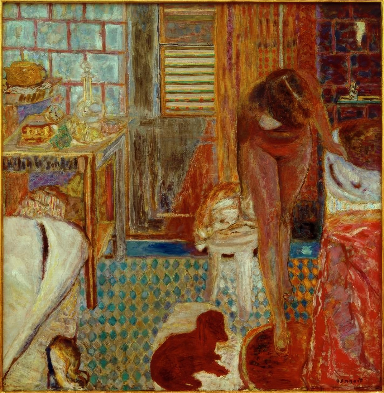 O armário do banheiro de Pierre Bonnard