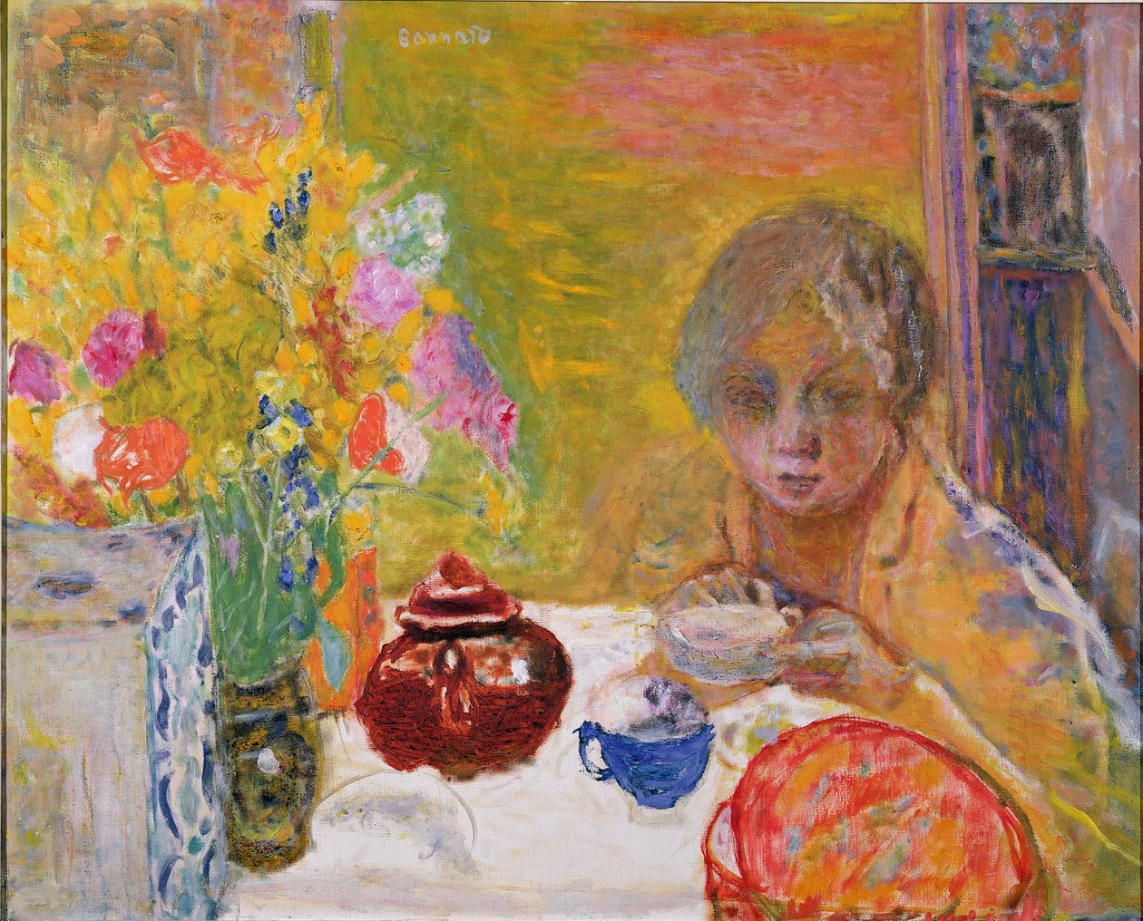 O café da manhã, 1932 de Pierre Bonnard