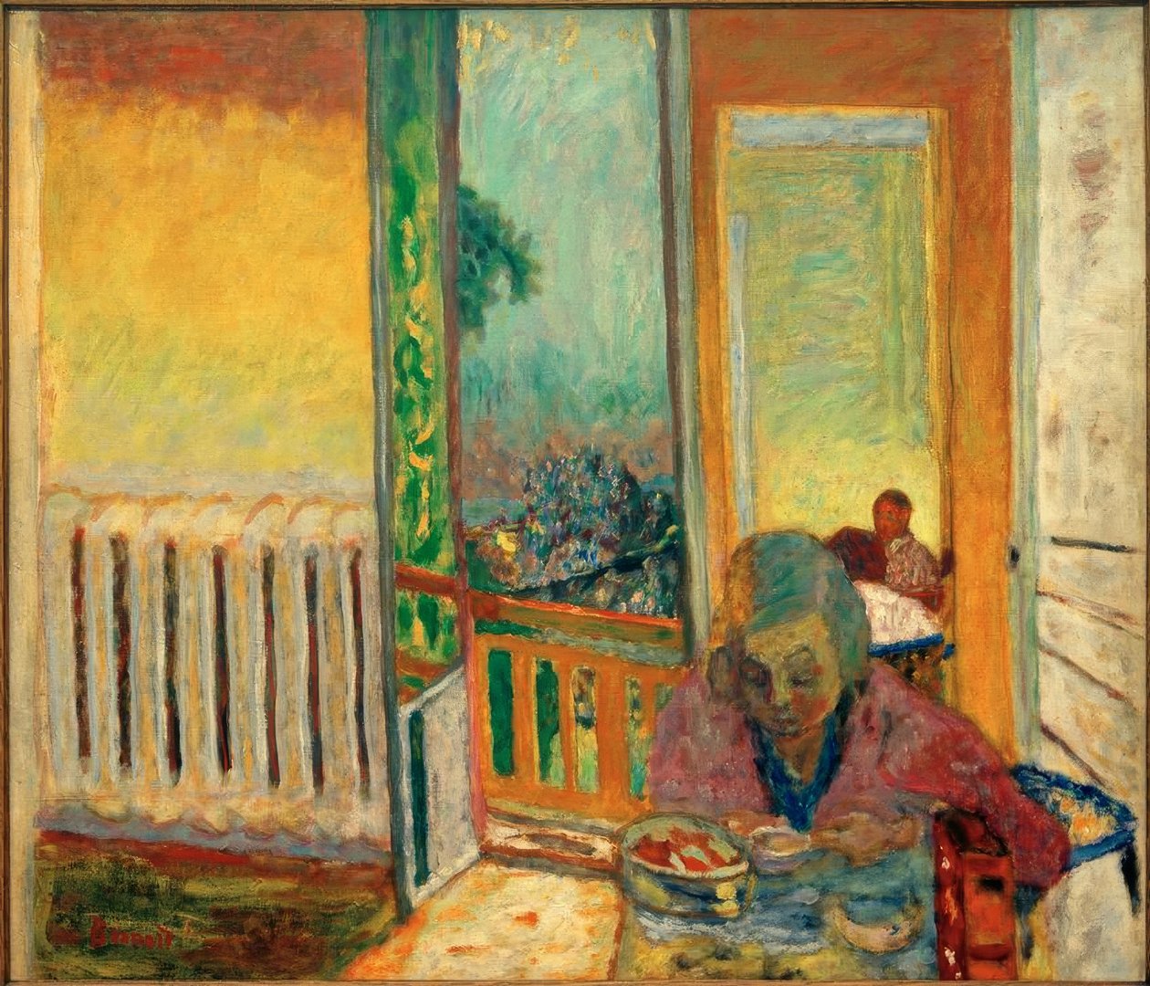 Café da manhã no radiador de Pierre Bonnard