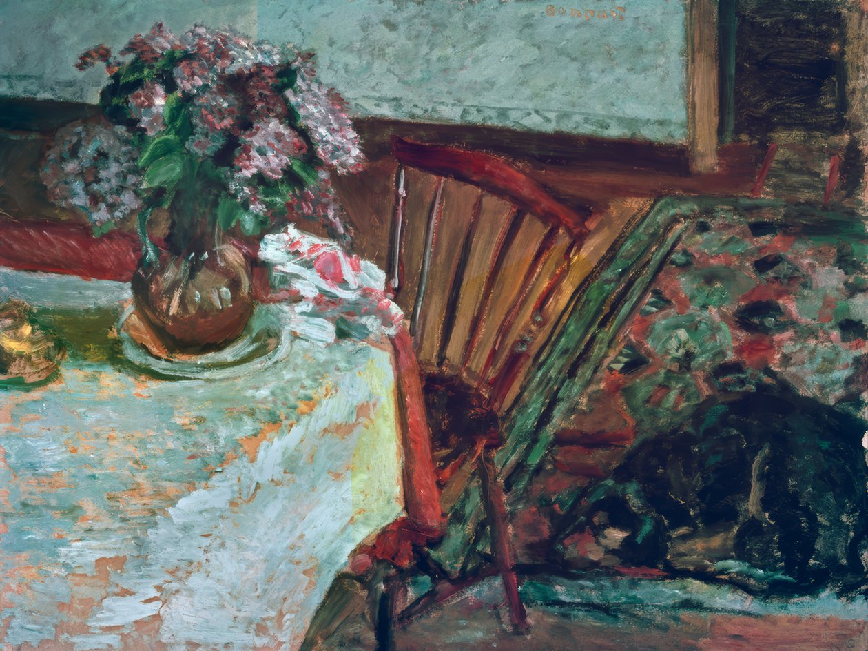 Buquê de cachorro preto e lilás de Pierre Bonnard