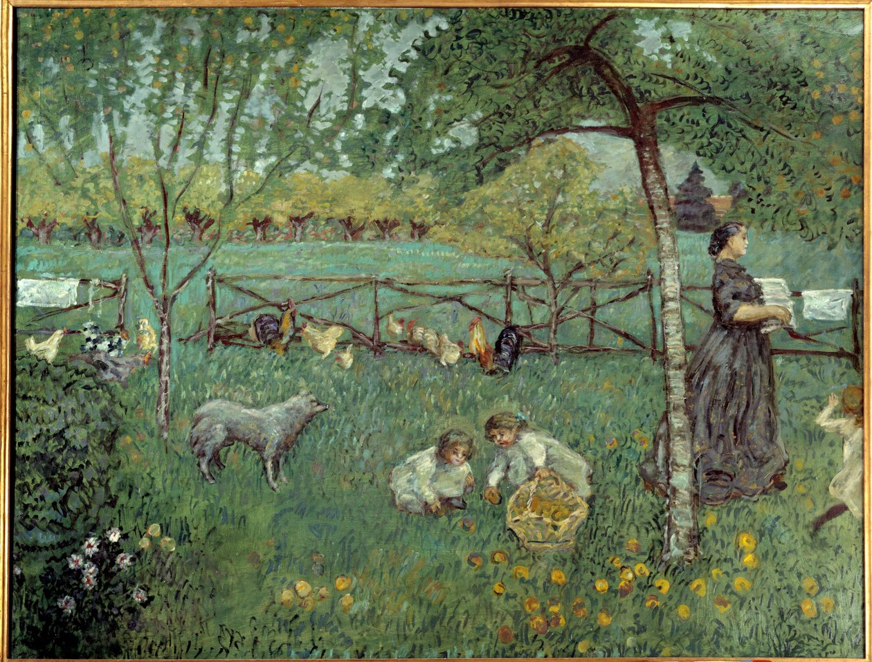 Le grand jardin Painting by Pierre Bonnard (1867-1947) 1894 Sun. 1,68x2,2 m Paris, Musee d