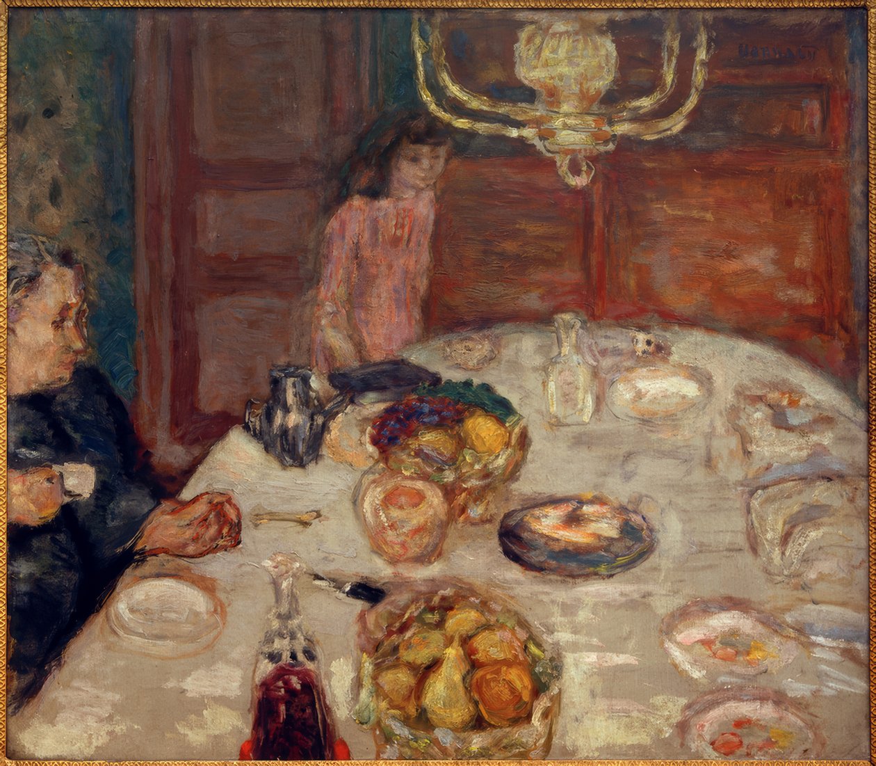 Peras (Almoço no Grand-Lemps) de Pierre Bonnard