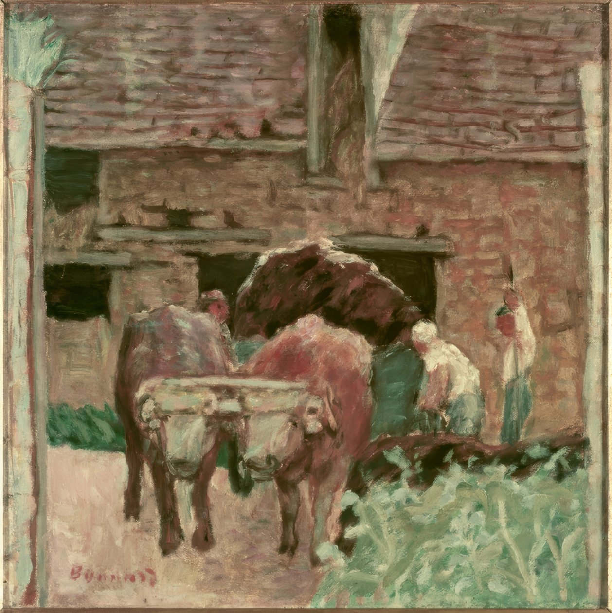 Os dois bois e a fazenda de Pierre Bonnard