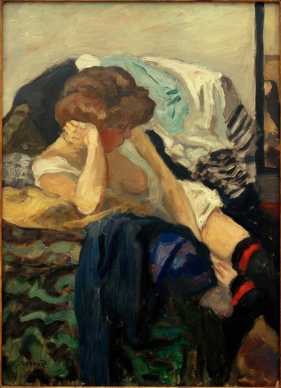 As ligas vermelhas de Pierre Bonnard