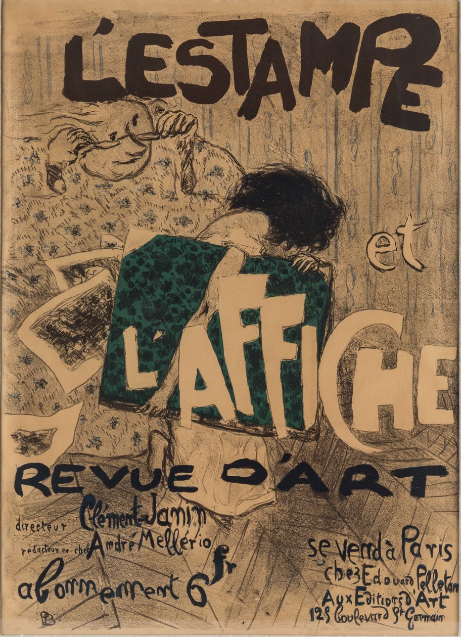 A impressão e o cartaz, 1897. de Pierre Bonnard
