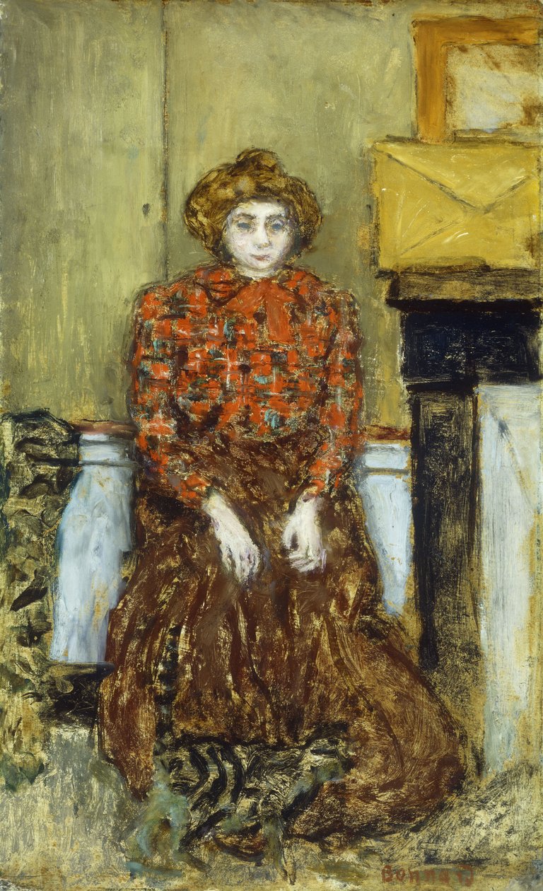 Marthe, c.1896 (óleo a bordo) de Pierre Bonnard