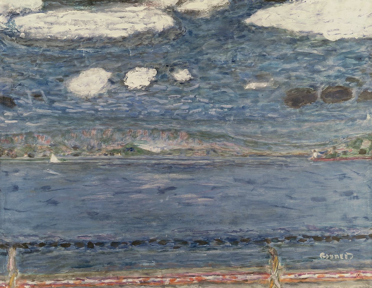 Mediterrâneo, c.1941-44 (guache e lápis sobre papel) de Pierre Bonnard