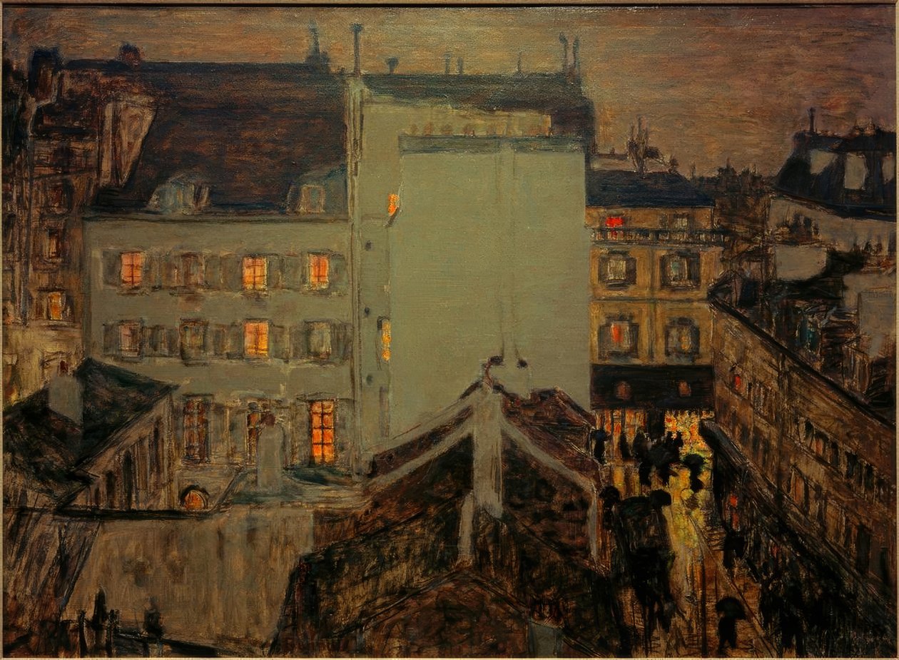 Montmartre na chuva ou Rue Tholozé de Pierre Bonnard