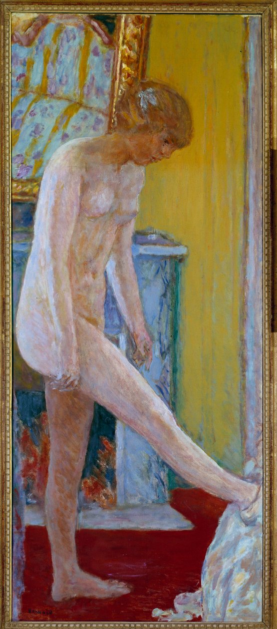 Nu Painting de Pierre Bonnard (1867-1947) Paris do século XX, museu municipal de arte moderna de Pierre Bonnard