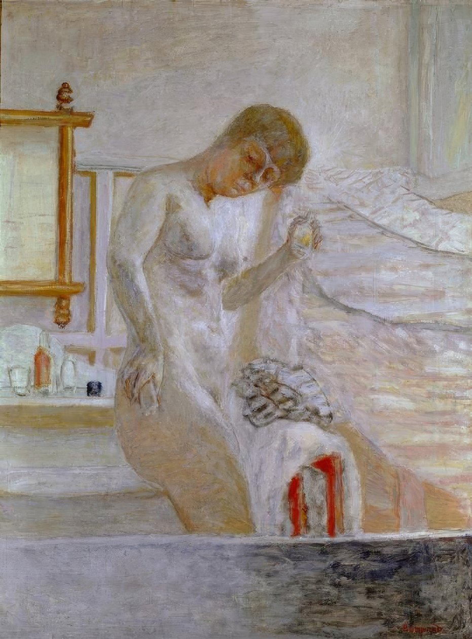 Pé nu no banheiro de Pierre Bonnard