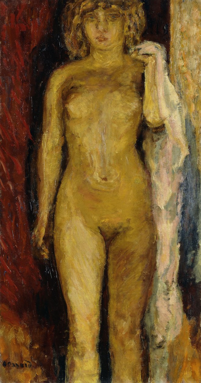 Nu, iluminado por uma lâmpada de Pierre Bonnard