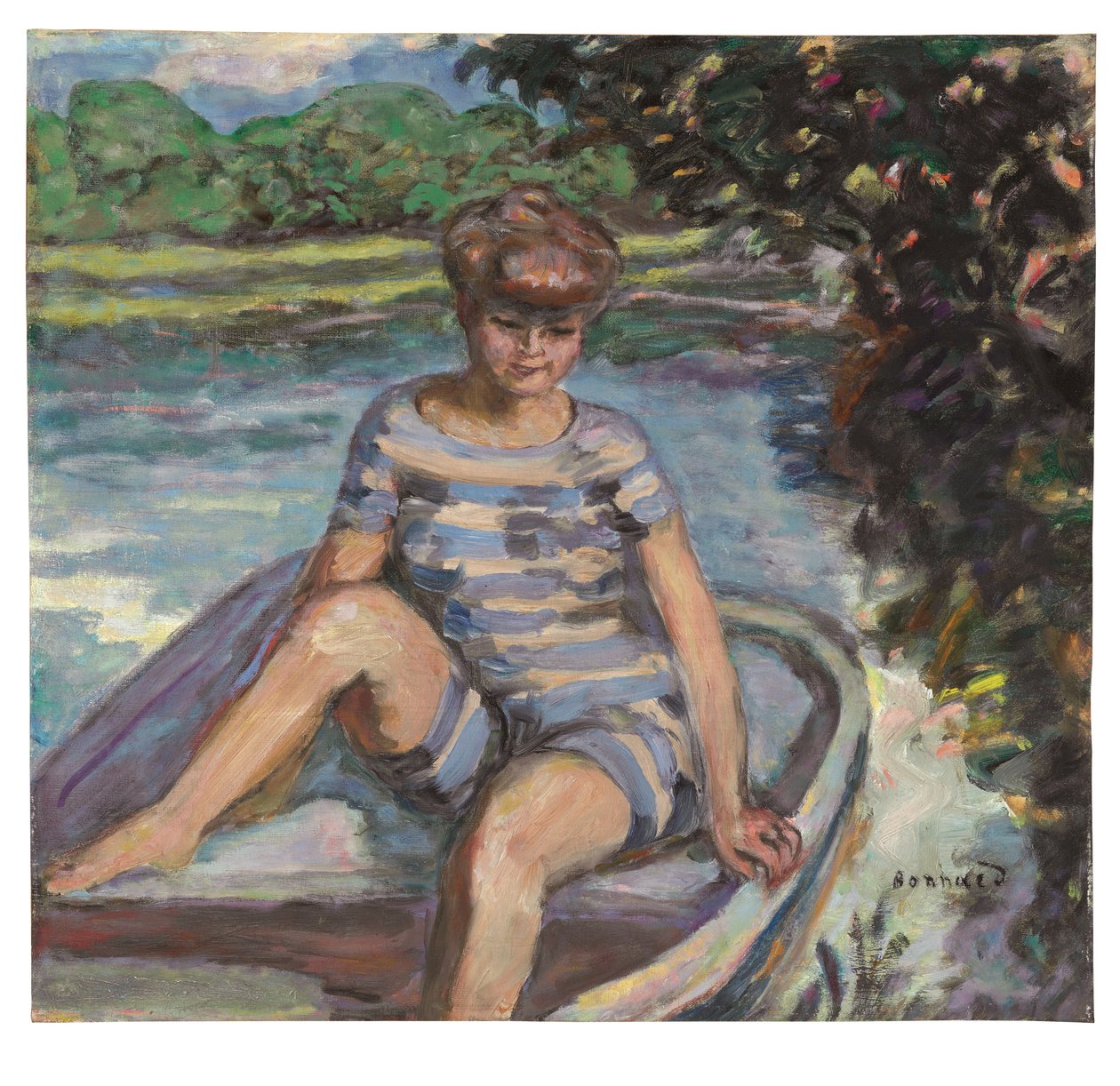 No barco de Pierre Bonnard