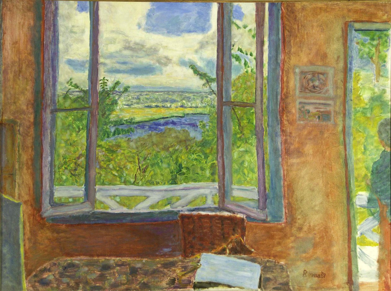 Janela aberta para o Sena Vernon, c. 1911 de Pierre Bonnard