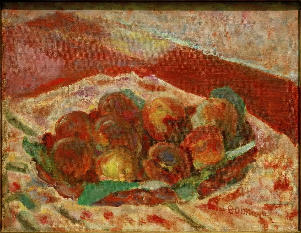 Cesta de pêssegos de Pierre Bonnard