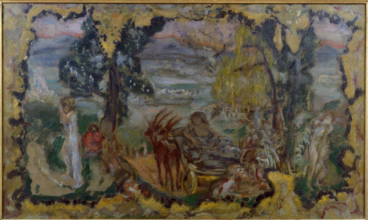 Paisagem animada de banhistas de Pierre Bonnard
