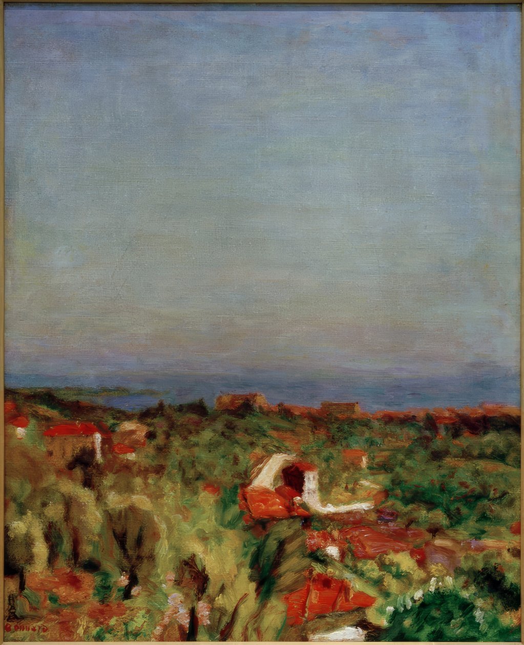 Paisagem mediterrânea (Le Cannet) de Pierre Bonnard