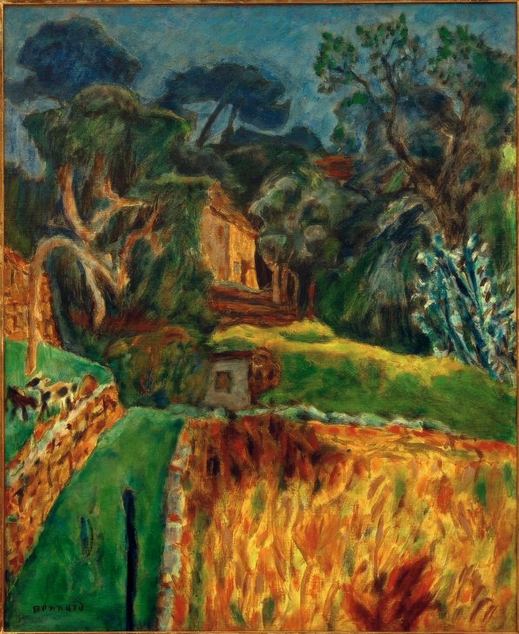 Paisagem do sul (o ninho da cabra) de Pierre Bonnard